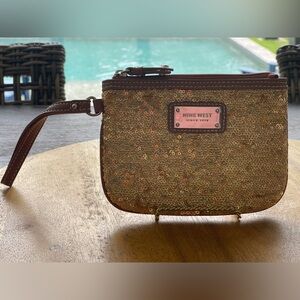 Sequin Nine West Wristlet